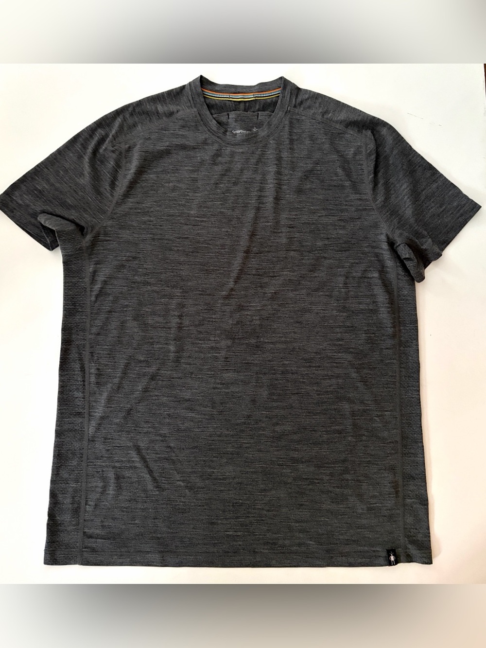 SMARTWOOL Smartwool Men’s Tee Shirt 
Merino Sport 150 Tech Tee Gray size Large